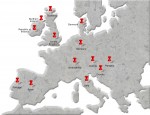 Map of Tensid UK’s European distributors